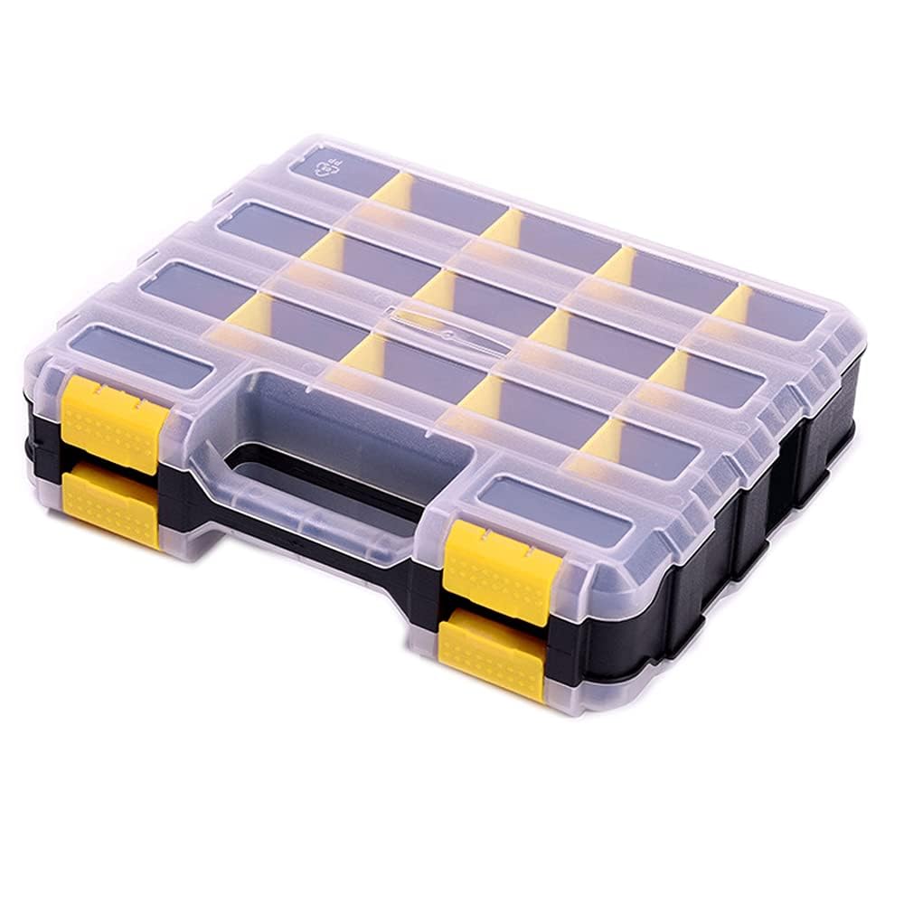 Hardware Organizer Box 34 Compartments Small Parts Organizer with Removable Divi