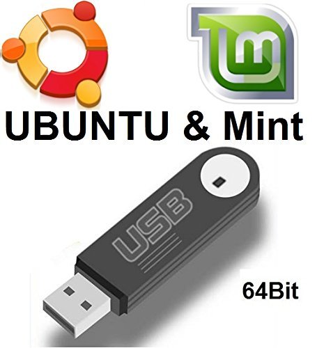 Ubuntu Linux 14.04 & Linux Mint 17.2 Full Operating System & Software on 8GB USB