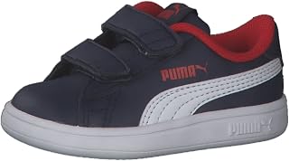 PUMA Smash 3.0 Kid's Leather Easy-Close Sneakers