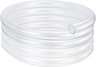 10mm x 13mm - 1.5m Length PVC Clear Plastic Hose Vinyl Tubing, Food Grade