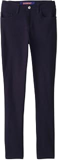 French Toast Super Stretch Skinny Uniform Pants With Pockets, Women's Blue