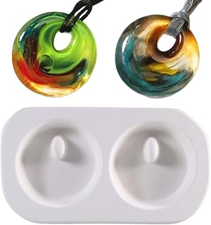 5.5"X 3.25" Deep 1" Cast-A-Cab Two Circles Mold Glass Fusing, Finish: 2" Dia.
