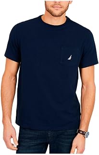 Nautica Men's T-Shirt with Round Neck, Short Sleeves, Pocket T-Shirt