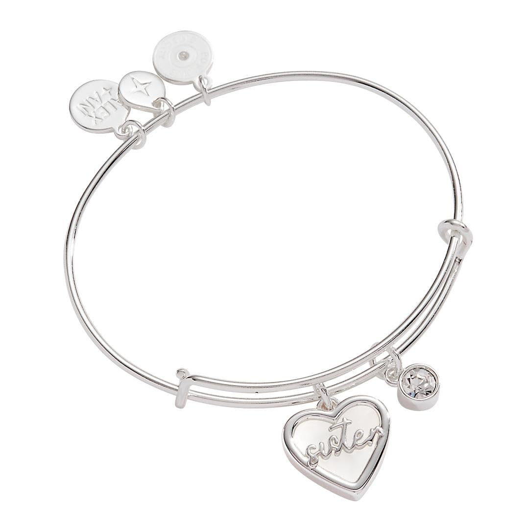 Alex and ANI Because I Love You Expandable Wire Bangle Bracelet for Women, Meani