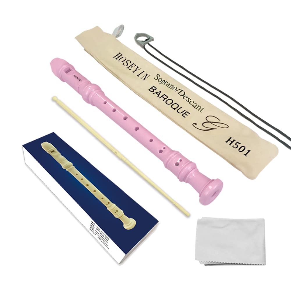 HOSEYIN Soprano Recorder Baroque style German style C Key 8 Holes Soprano Record