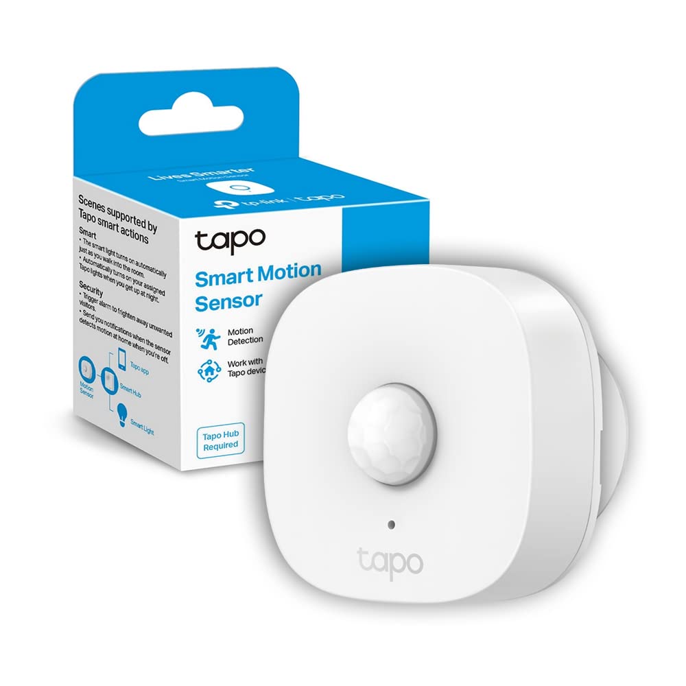 Tapo T100 Smart Motion Sensor 120° 23 ft Hub Alerts Required | For hallway and e