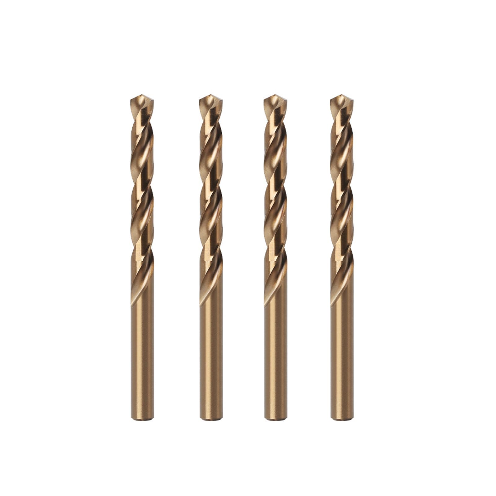 Misuyue 8% Cobalt Drill Bits, 4pc HSS M42 Metal Carbide Drill Bit Set 5mm | Twis