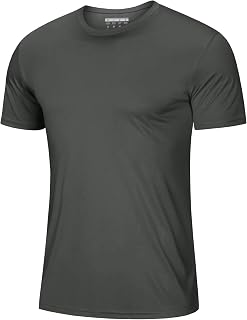 MAGCOMSEN Men's Short Sleeve UPF 50+ T-Shirt Quick Dry Workout Athletic Running Swim Tops Tee Rash Guard Performance Shirts