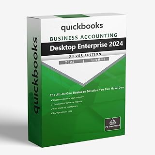 Quick - Books Desktop Enterprise 2024 | 30 Users | NO DVD | CANADA Version | LIFETIME License | Amazon Message Delivery(Within 12hrs) | Only PC, Not for Mac