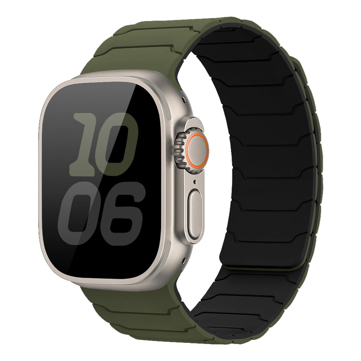 Silicone Magnetic Band Compatible with Apple Watch Band 49mm 46mm 45mm 44mm 42mm