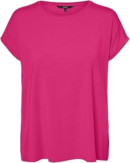 VERO MODA Womens Plain Short Sleeve T-Shirt Lifestyle