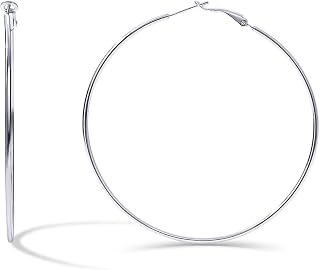 PAVOI Gold Hoop Earrings for Women, 14K Gold Plated Paddle-Back Hoops