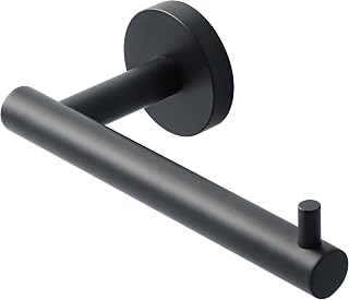 SAYAYO Black Toilet Roll Holder Wall Mounted Toilet Paper Holder