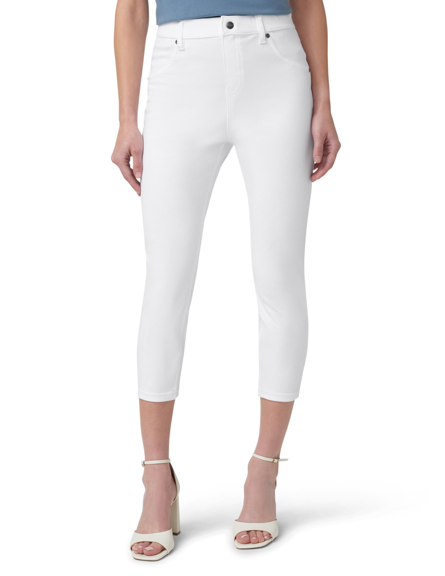 HUE Ultra Soft High Waist Denim Capri Leggings for Women