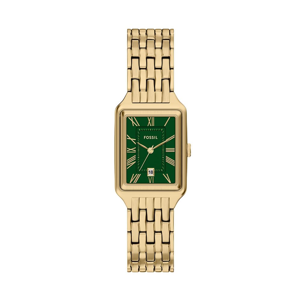 Fossil Women's Raquel Quartz Stainless Steel Three-Hand Watch, Color: Gold (Mode