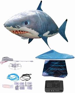 Remote Control Toys Infrared RC Flying Clown Fish Balloon, Anti Indoor Toy with Mid Air Hovering for Fun Party Decorations, Remote Control Flying Inflated RC Inflatable Balloon