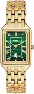 Fossil Raquel Women's Quartz Three Hand Movement Watch with Stainless Steel Strap