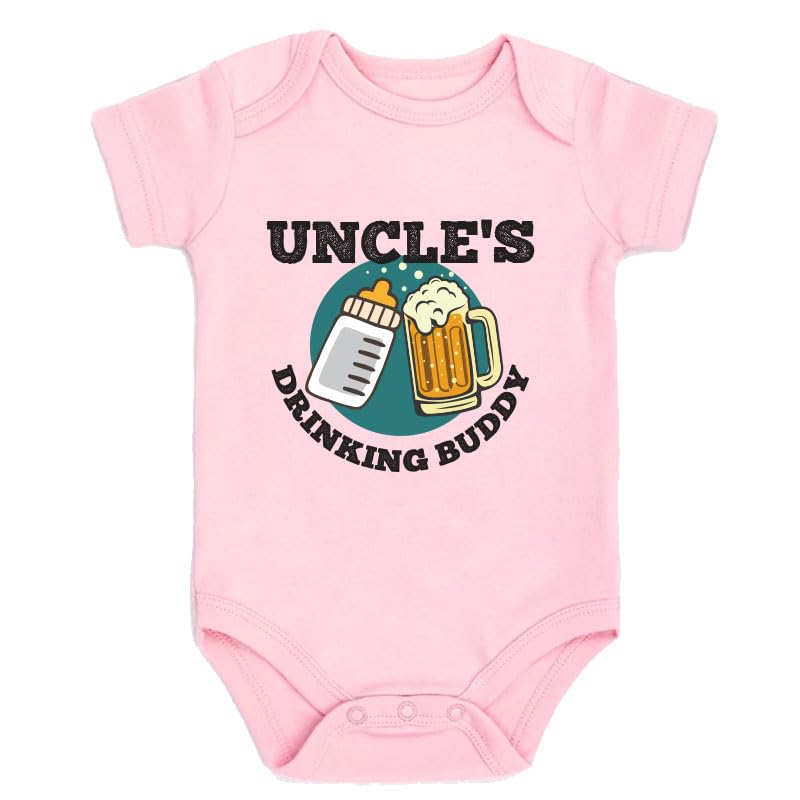 Uncles Drinking Buddy Baby Bodysuit Funny Infant One-Piece Outfit Newborn Baby C