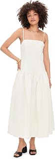 endless rose Women's Linen Drop Waist Maxi Dress