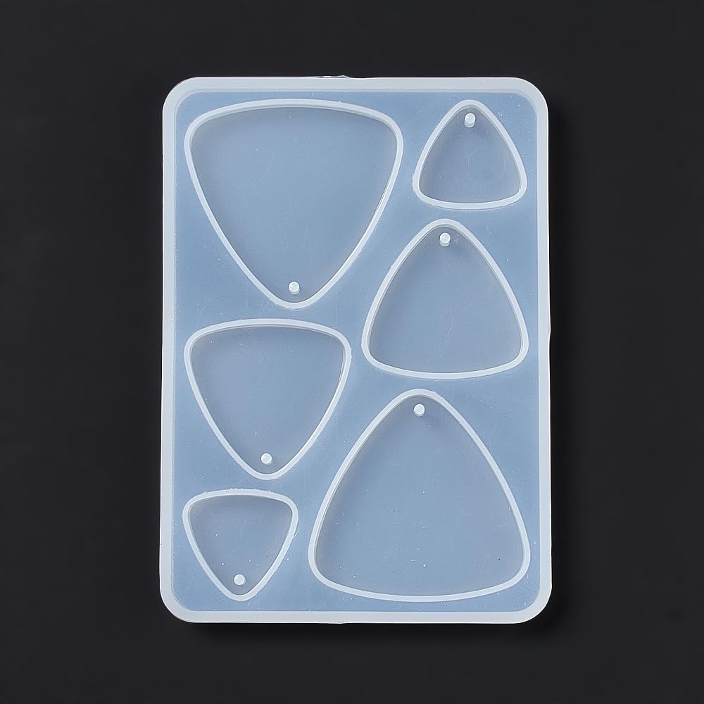 Triangle Pattern Silicone Mold Resin Mold Pendant Charm for DIY Epoxy Polymer Cl