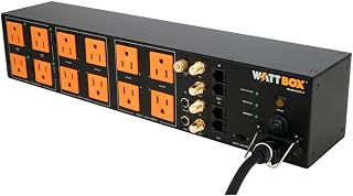 WattBox® Power Conditioner 12 Outlets with Sequencing and Safe Voltage with Coax and Ethernet Protection WB-600-SVCE-12