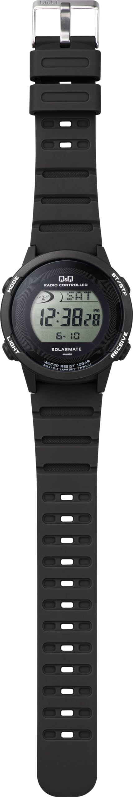 Citizen Q&Q D01A Digital Radio Solar Waterproof Date Urethane Strap Wrist Watch
