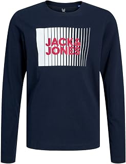 Jack & Jones Jjecorp Logo Tee Play LS O-Neck Noos Jnr Men's T-Shirt (Pack of 1)