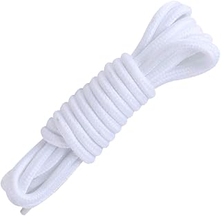 Shoelaces 4 mm Wide Polyester Round 20 Colours Length 70/90/120/150 cm Black 2 Pairs