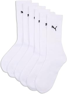 6 Pair PUMA Sport Socks Tennis Socks Size 35 - 49 Unisex, Farben:300 - White, Socks & Strength: 43-46, multi-coloured, 43-46