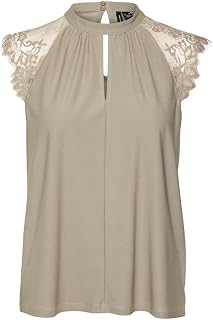 VERO MODA Sleeveless Top Lace