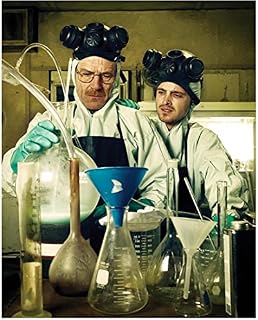 Breaking Bad Bryan Cranston as Walter White and Aaron Paul as Jesse Pinkman in a lab 8 x 10 Inch Photo