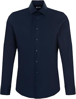Seidensticker men's business shirt - shaped fit - non-iron - Kent collar - long sleeve - 100% cotton