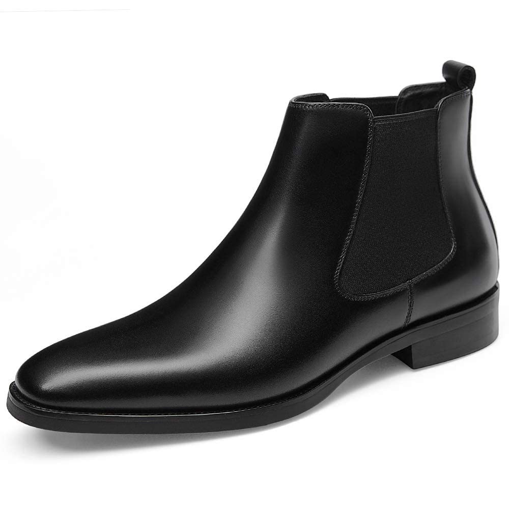 GIFENNSE Mens Leather Chelsea Boots Elegant Boots