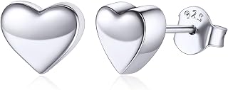 ChicSilver 925 Sterling Silver Stud Earrings for Women, Hypoallergenic
