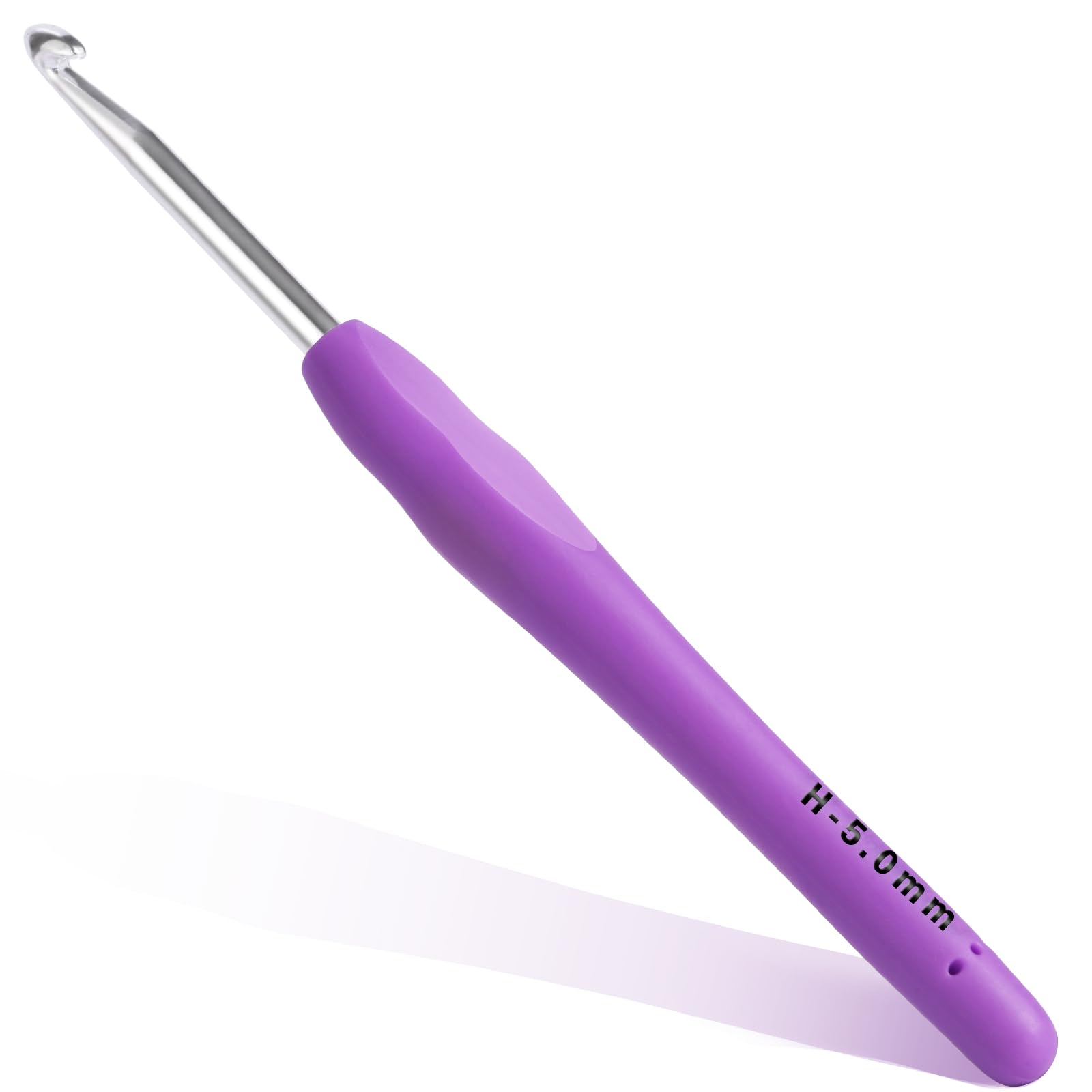 5mm Crochet Hook, Ergonomic Soft Handle for Arthritic Beginners Knitting | Croch