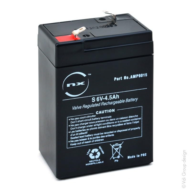 NX - Sealed lead acid battery NX 4.5-6 General Purpose 6V 4.5Ah F4.8