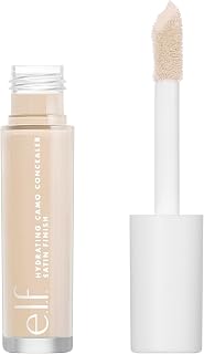 e.l.f. Hydrating Camo Concealer, Satin Finish, Conceals, Corrects & Highlights, Fair Warm, 0.203 Fl Oz (6mL)