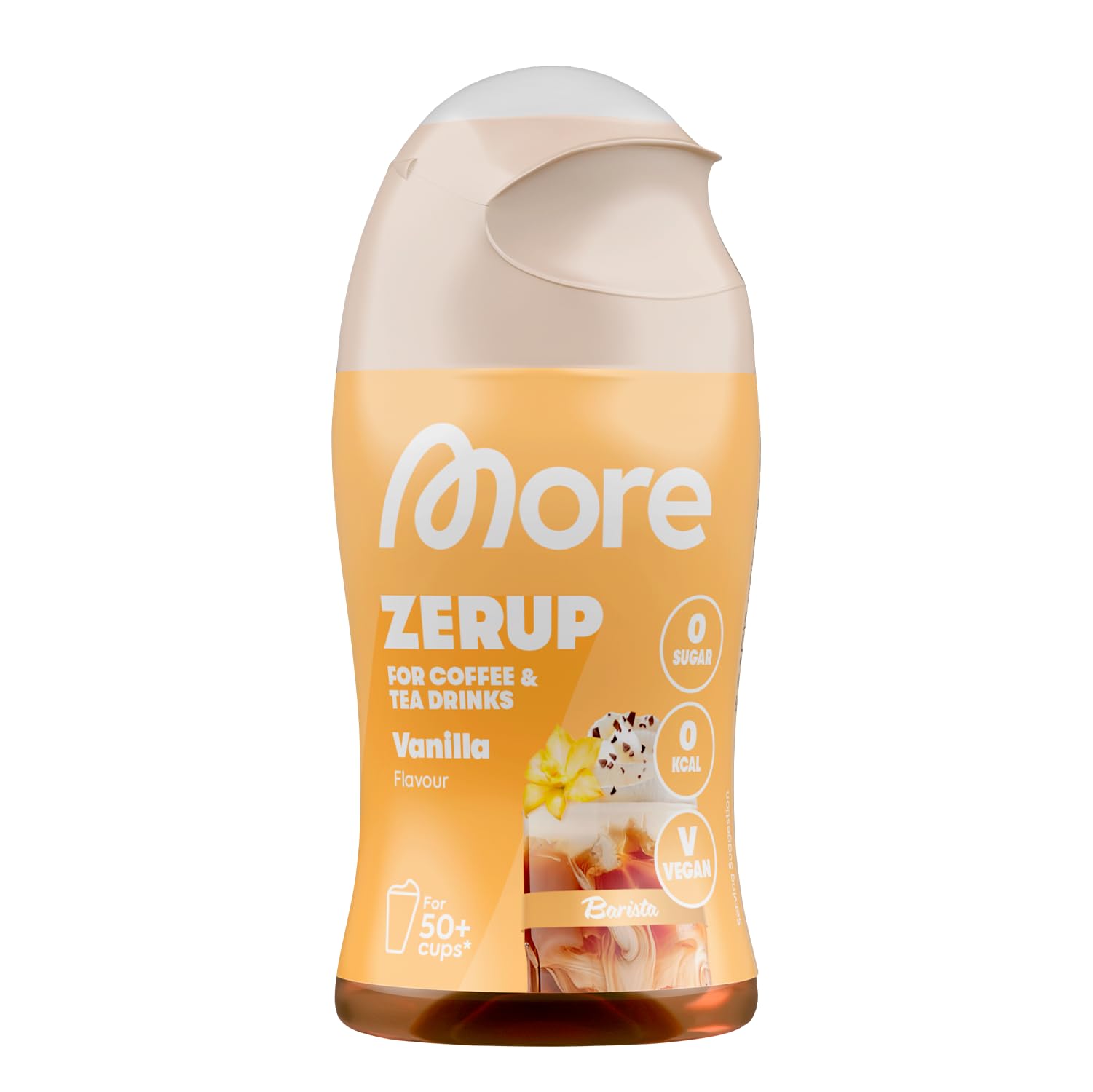 MORE Barista Zerup Vanilla 65ml Coffee Tea Hot Drinks | More than 50 servings, v