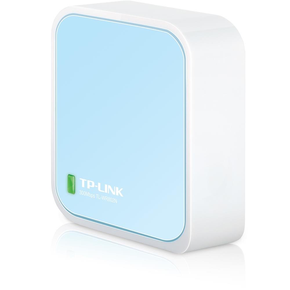 TP-Link N300 Wireless Portable Nano Travel Router, TL-WR802N | WiFi Bridge/Range