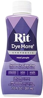 Rit DyeMore 7 Oz. Synthetic Liquid Fiber Dye for Clothing, Décor, and Crafts – Royal Purple (1 Pack)