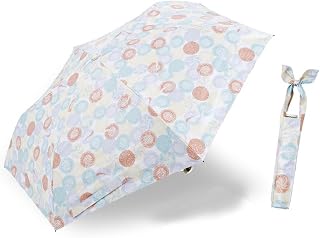 Ogawa 38001 Parasol, For Both Sunny and Rainy Weather, Lightweight, Slim, Women's, UV Protection & Blocks Over 99% Heat Insulation Treatment, Hand Opening, 19.7 inches (50 cm), Hippa Print Store, 6 Ribs, UV Protection