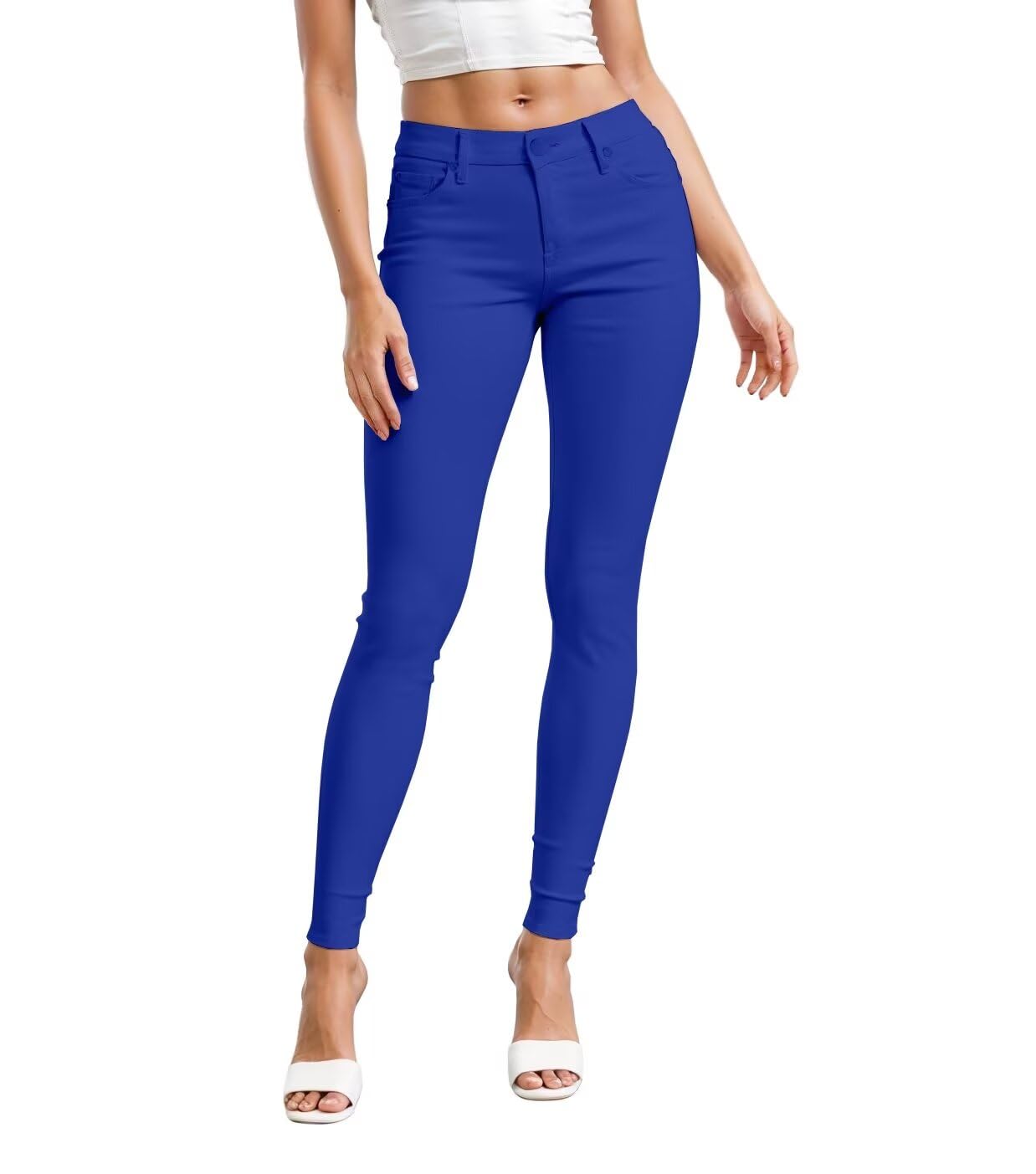 Hybrid & Company Womens Hyper Ultra Stretch Comfy Skinny Leg Work Casual Pants