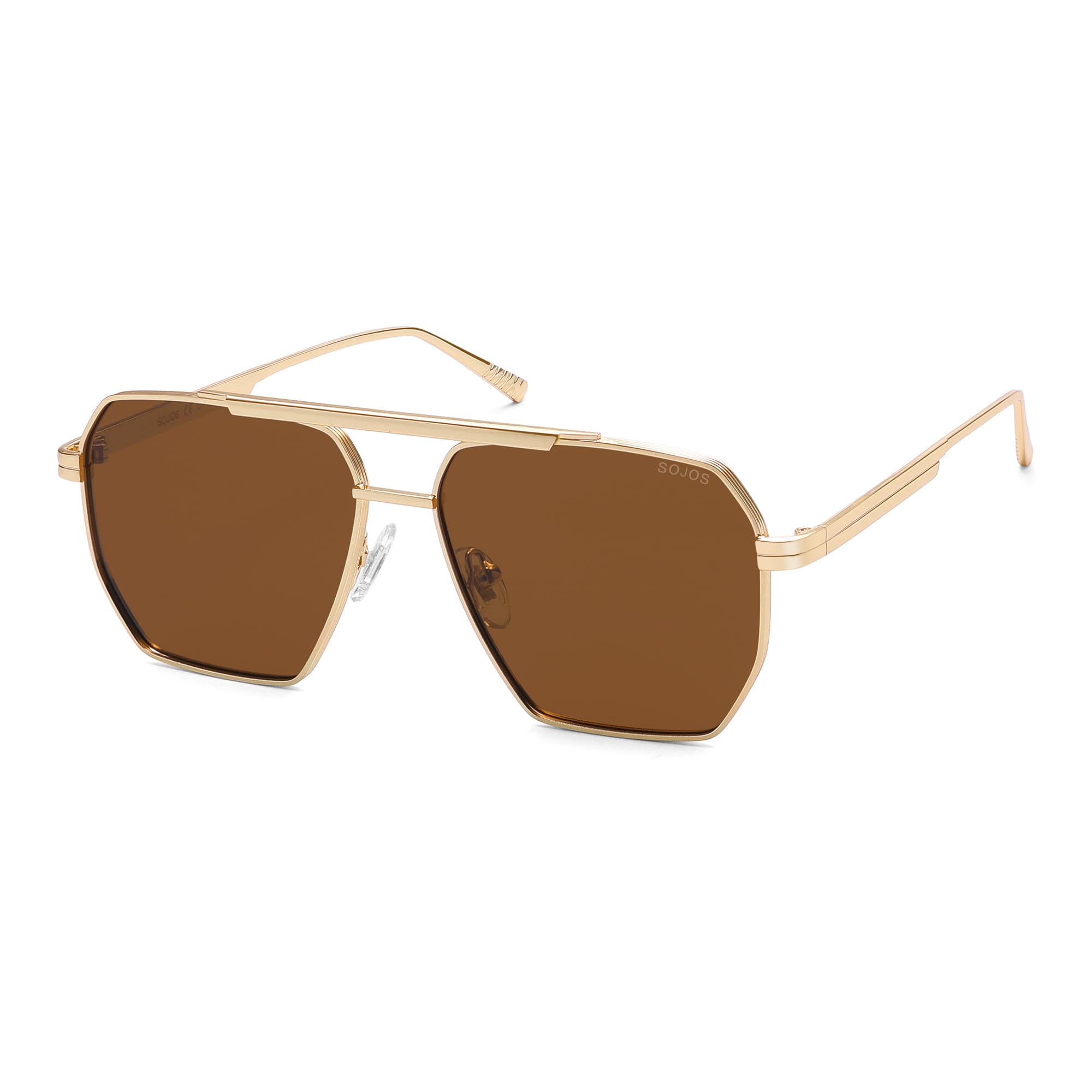 SOJOS Retro Oversized Square Polarised Sunglasses for Women Men Vintage Shades U