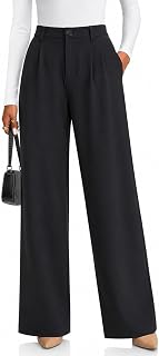 Zylioo Tall Wide Leg Dress Pants for Women Business Casual Trousers