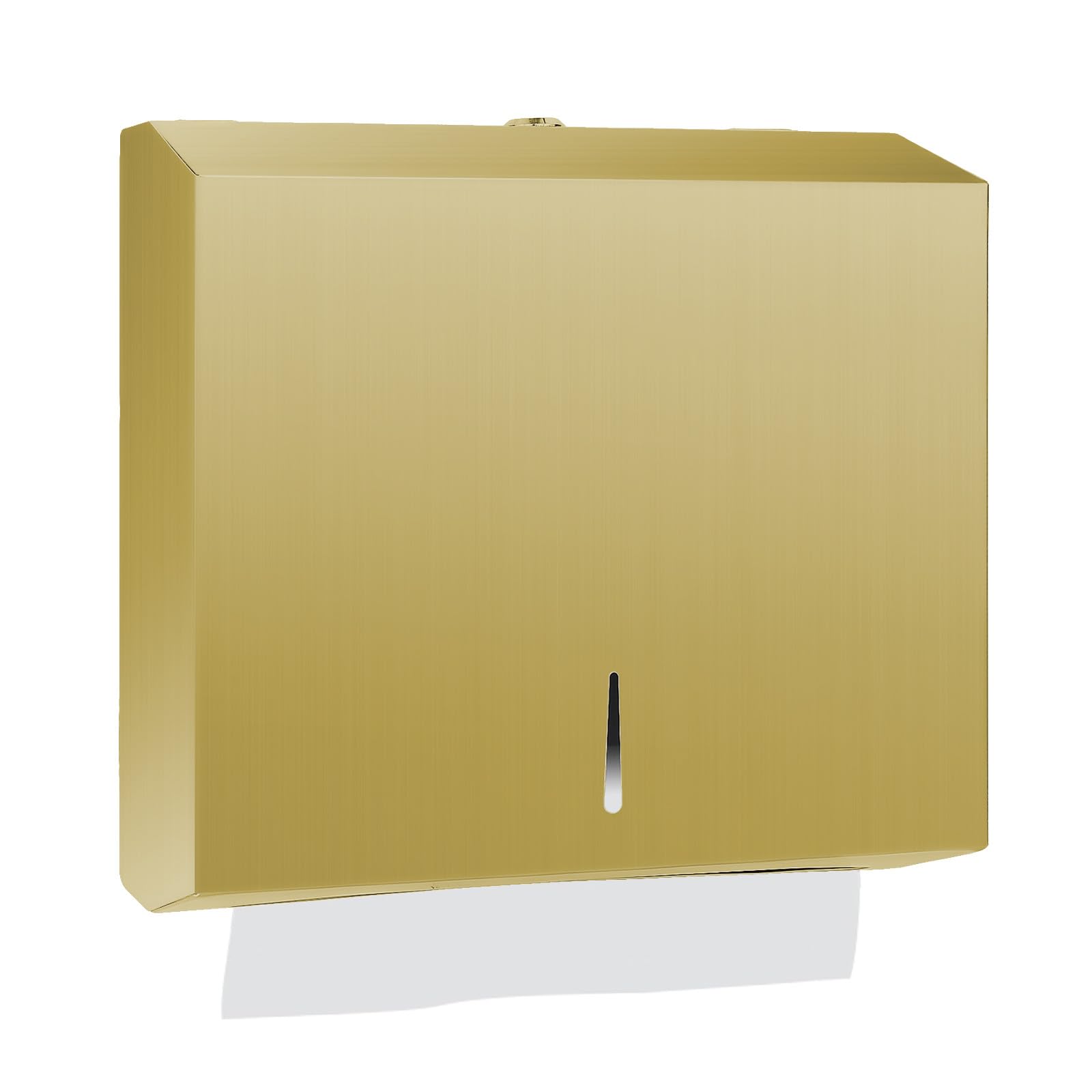 Stardrix Paper Towel Dispenser Wall Mount, Brushed Gold Stainless Steel Commerci