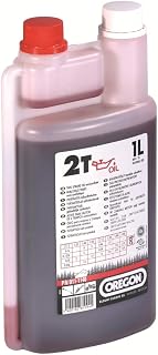 Oregon 2-Stroke Engine Oil, Twin Neck 1 Litre Bottle | Self-Mixing Partly Synthetic Mineral Oil, Clean Burning, Low Ash Lubricant, Protects Engine & Improves Performance