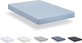 Todocama - Fitted sheet made from extra soft brushed microfibre. (Bed 140 x 190/200 cm, Light Blue)