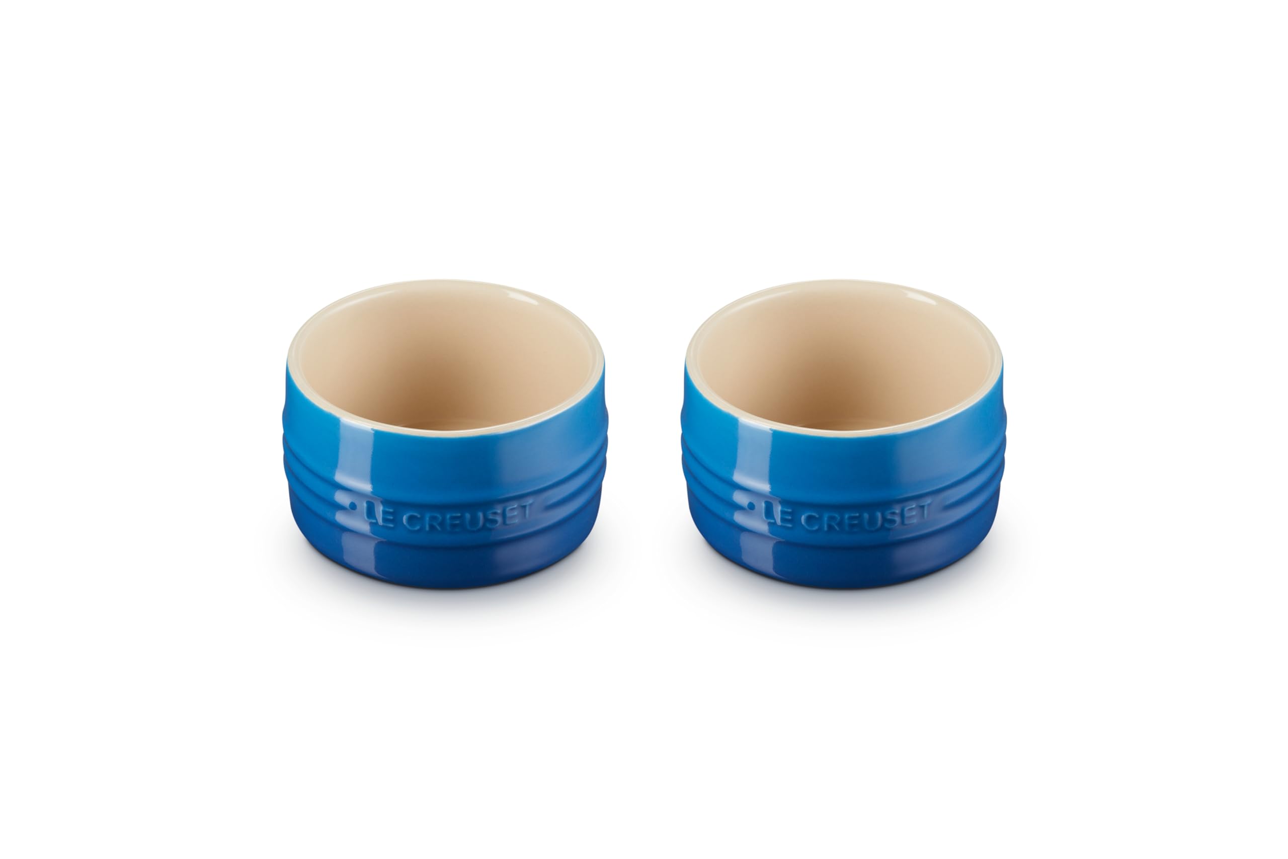 Le Creuset Stoneware Round Straight Wall Ramekin, Set of 2, Marseille | Set of 2