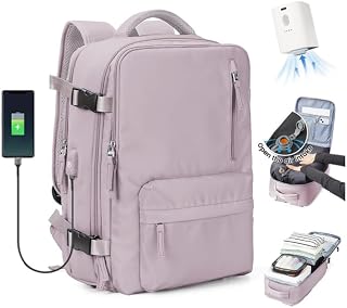 SZLX Vacuum Backpack with Pump Hand Luggage Ryanair Vueling Wizzair Backpack Travel Cabin Airplane Women Travel Bags Easyjet Suitcase Laptop 14 Inches Men