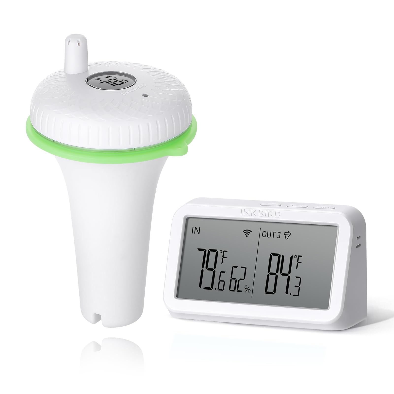 INKBIRD IBS-P02R Floating Wireless Thermometer Set with Indoor Temperature Humid